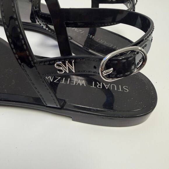 Stuart Weitzman Strappy Patent Leather Sandals Sz 11 - Picture 6 of 8